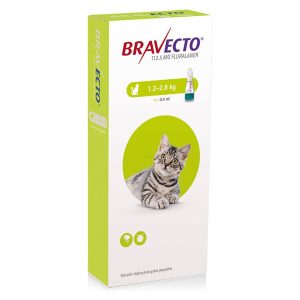 Bravecto Gato – Pipeta Antipulgas – 1.2 A 2.8 Kg