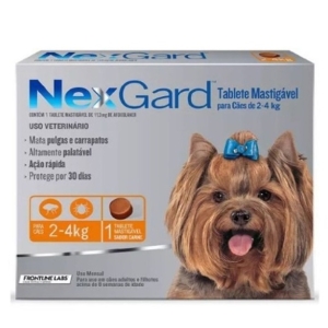 Nexgard Sabor Carne para perros de 2 a 4kg (1 Comprimido)